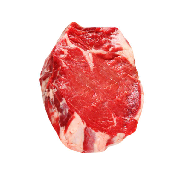 istock Crude meat isolated on white background 1440259650