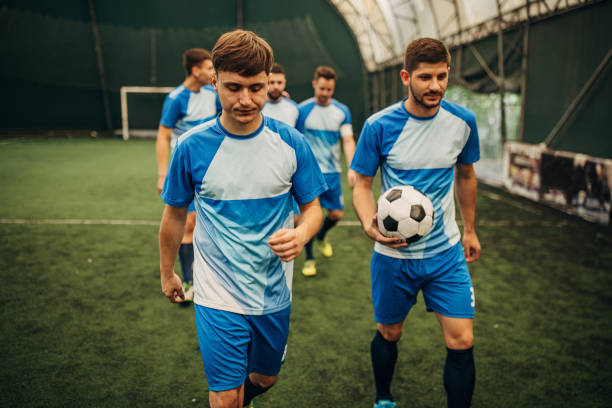 istock Soccer players leaving the field 1440260250