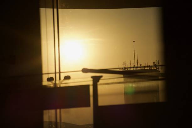 istock Sunset at the airport 1440262053