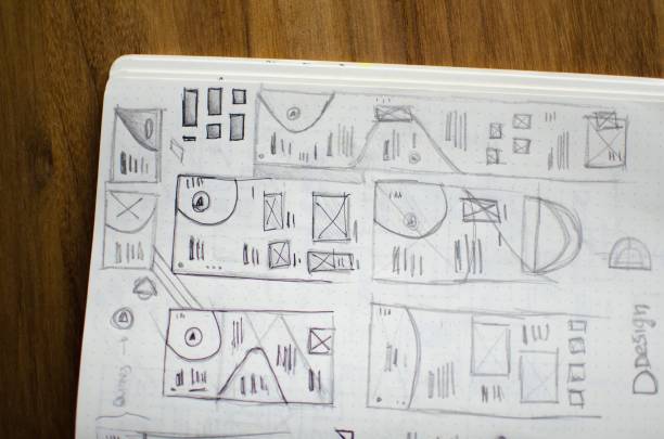 istock A closeup shot of UI/UX draft sheet 1440266433