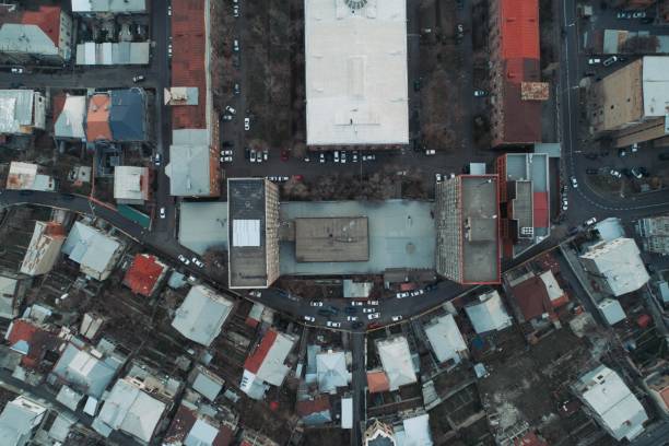 istock Drone shot of Armenia Yerevan 1440268332