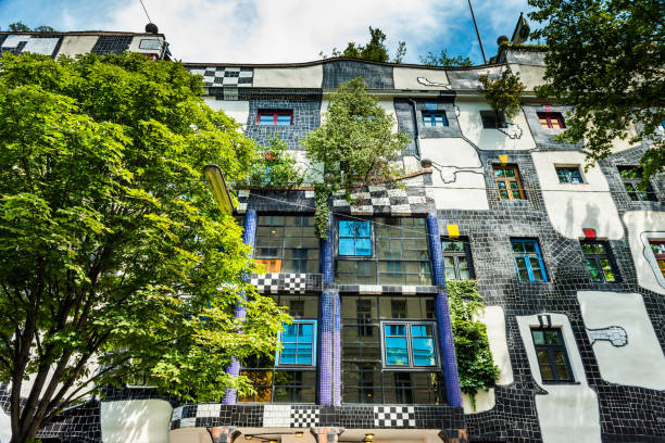 Vienna, Austria - July 21, 2017: Kunst Haus Wien. Museum Hundertwasser in Vienna.
