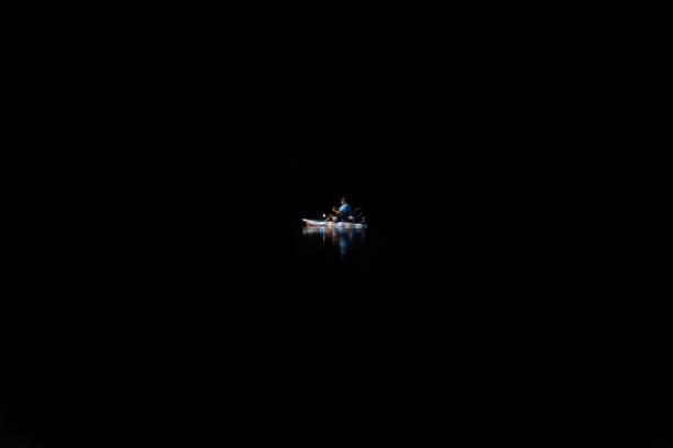 A little boat in the dark - abstract photography