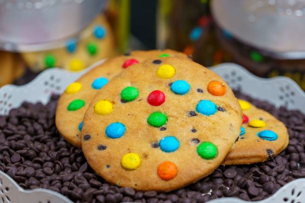 istock Homemade multicolored chocolate chip cookie 1440273818