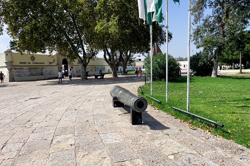 Lisbon, Portugal – September 20, 2022: Jardim da Torre de Belem in Lisbon, Portugal