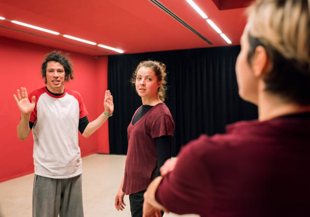 istock Theater students during exercise, receiving instructions from the teacher 1440281877