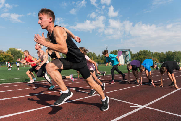istock Group of young athlete runnner are training 1440282840