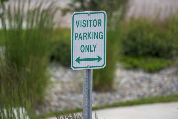 istock Selective focus shot of a parking sign 1440283128