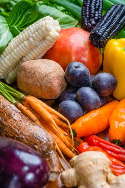 istock Assorted organic fresh vegetables used in Peruvian cuisine. 1440284652