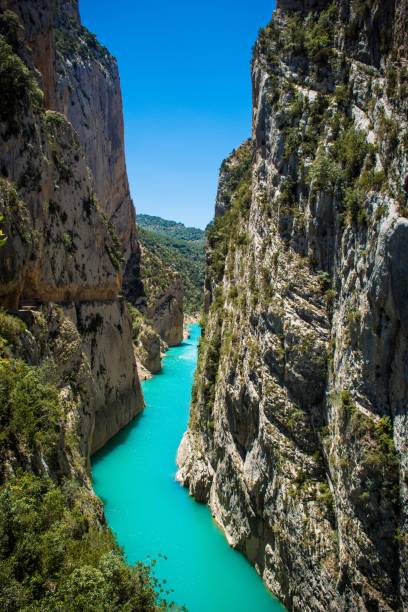 istock Vertical shot of a strait with blue water between beautiful rock formations 1440288268
