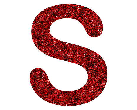 A red shiny letter \