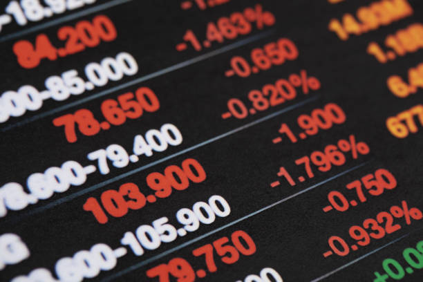 istock Illustration of a stock market graph 1440290178