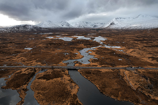 Drone shots of Scotlands dramatic scenery