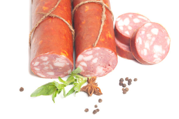 istock sausage loaf with spices isolated on white background 1440296942