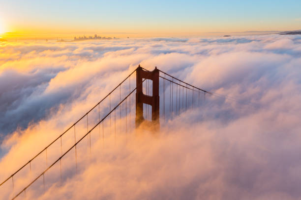 istock Foggy Golden Gate Bridge at Sunrise 1440304156