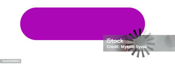 Loading Button Web Design Element Vector Illustration Stock ...
