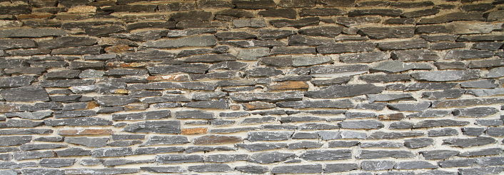 Background of an old stone brick wall .