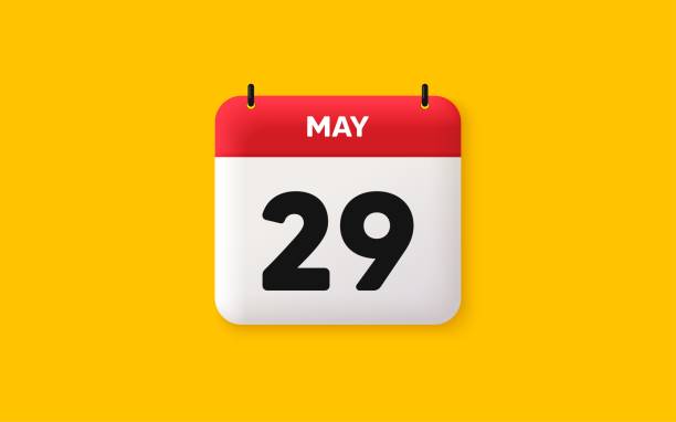 istock 29th day of the month icon. Event schedule date. Calendar date 3d icon. Vector 1440310424