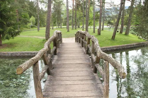 Photo of wooden bridge