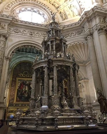 Interior of the Seville Cathedral, Seville, Spain