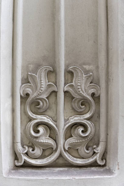 istock Closeup historic facade decorated climbing plants background 1440317258
