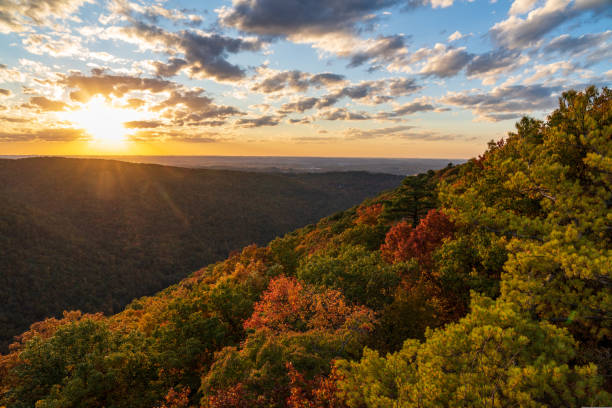istock Sunset over Morgantown seen from Coopers Rock 1440318381