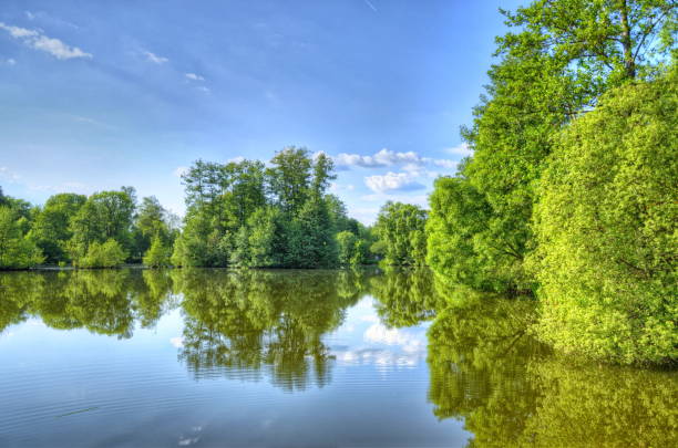 istock Fulda river in Aueweiher Park in Fulda, Hesse, Germany 1440324534