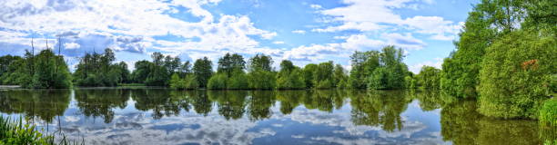 istock Fulda river in Aueweiher Park in Fulda, Hesse, Germany panora 1440324544