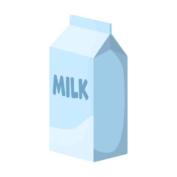 istock Baker milk carton bag, bread and other food cooking with flour, baking cartoon vector illustration 1440325128