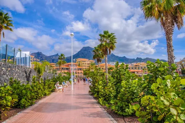 Photo of Popular canarian resort Playa de Las Americas in Tenerife, Canar