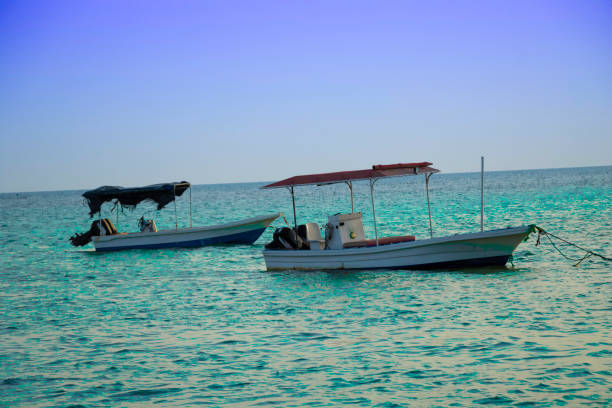 Two Boats In Bahrain Sea View In Malkiya Beach
