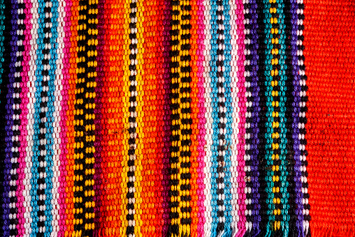 Detail of handmade textile by Mayan Indians in Guatemala