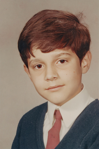 Image taken in the 60s: Studio headshot of a schoolboy