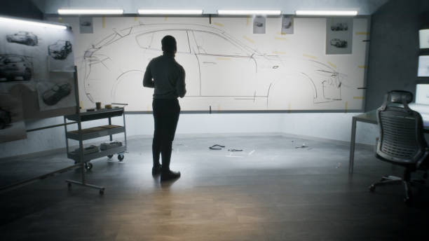 istock African American car designer drawing sketch 1440349903