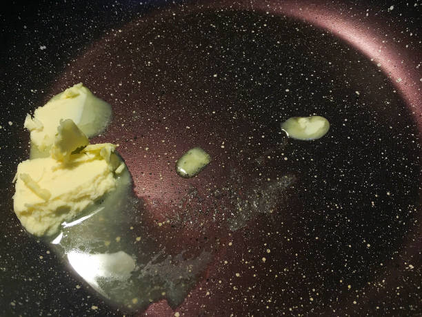 istock Butter melting in the cooking pan 1440357120
