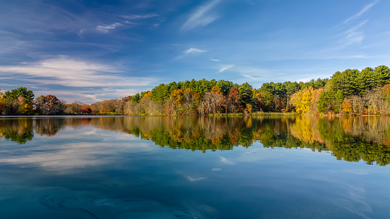 Lake Taney-Como in Forsyth Missouri in Autumn