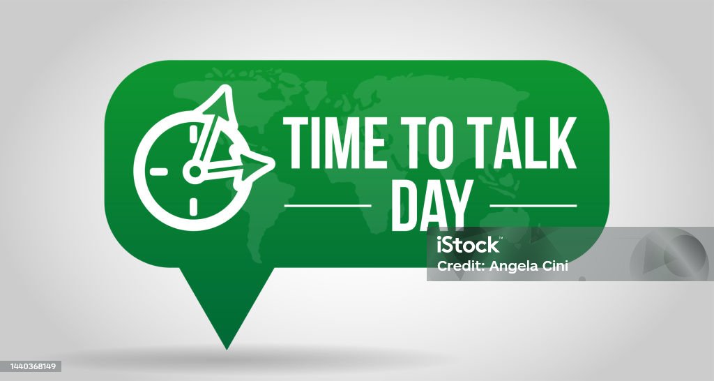 Think Talk Background Time To Talk Day Background Illustration With Speech Bubble Stock ...