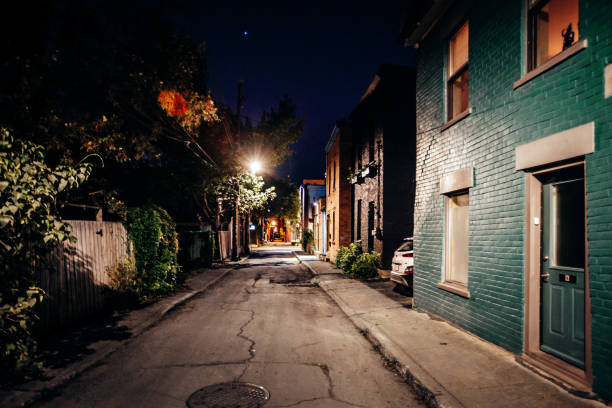 istock Dark alley  - Montreal 1440373673