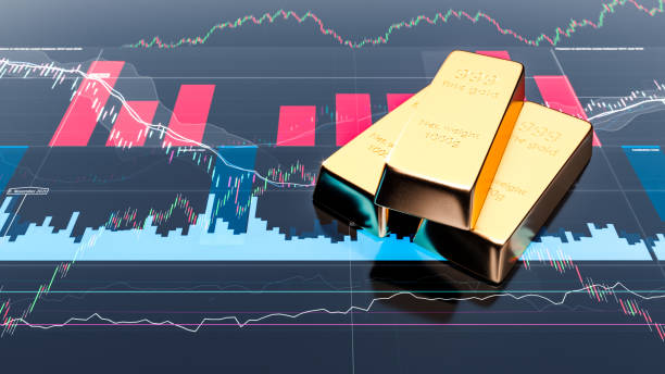 istock gold bars in front of chart or diagram 1440377600
