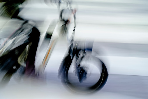 Blurred motion :  Electric bike