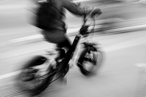 Blurred motion :  Electric bike