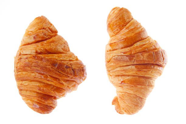 istock Crisp fresh croissants in the background 1440393091