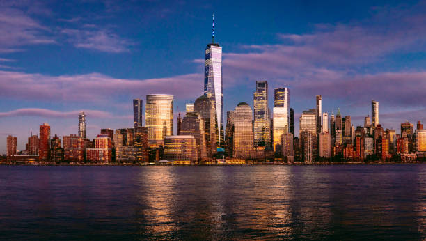 istock Freedom Tower and Lower Manhattan from New Jersey 1440397866