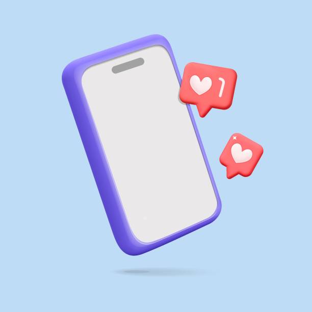 istock 3d vector social media like symbol on smartphone cartoon render banner design 1440409755
