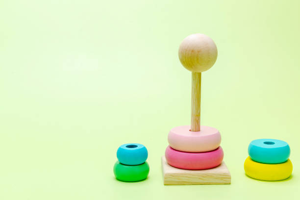 istock Colorful wooden pyramid toy 1440410669
