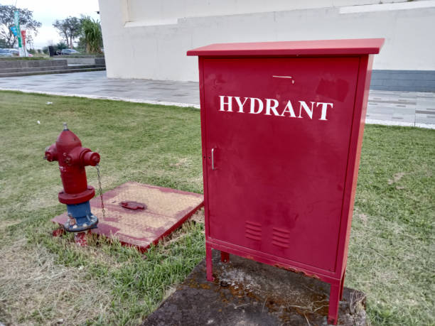 istock red fire hydrant for fire anticipations placed on outdoor area 1440411516