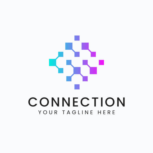 Data Network Information and Communication Business Company Modern symbol Concept Design Template. Data Network Information and Communication Business Company Modern symbol Concept Design Template. cross functional team icon stock illustrations