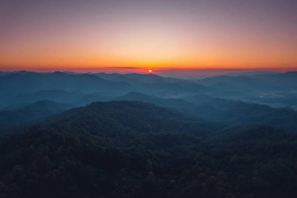 istock Twilight Sunset ,after sunset in the sky in the forest 1440418298