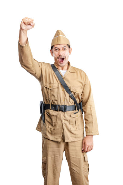 istock Indonesian freedom fighters standing 1440421122