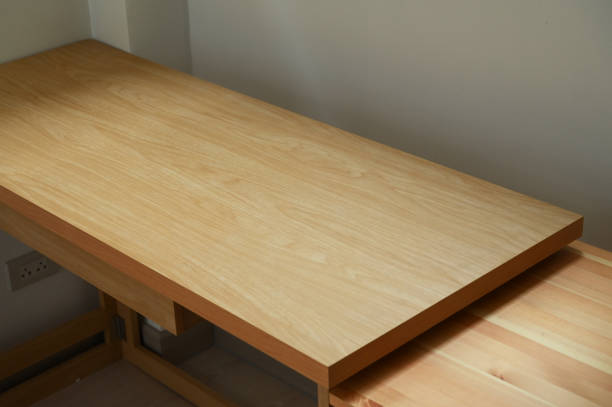 istock wooden table in the room, interior design 1440422234
